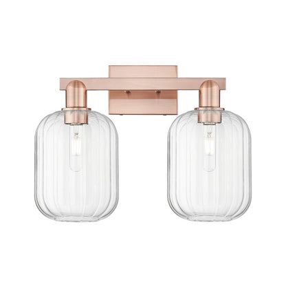 Innovations Preston 2Lt 16" Jar Bath Light, Copper/Clear