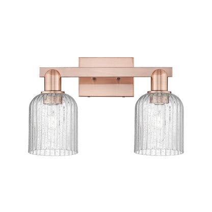 Innovations Bridal Veil 2Lt 16" Bath Light, Copper/Seedy - 716-2W-AC-G559-5SDY
