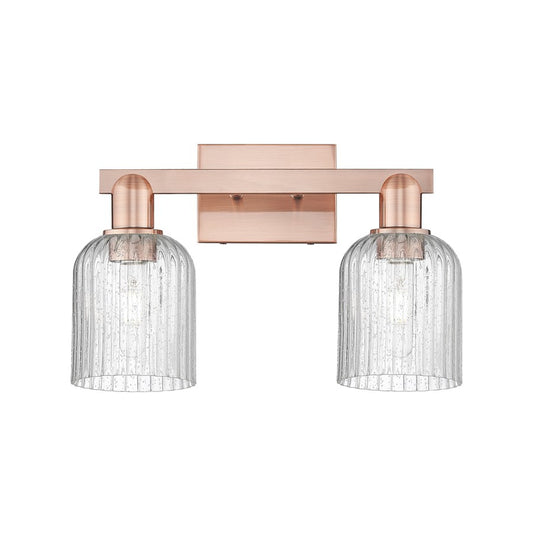 Innovations Bridal Veil 2Lt 16" Bath Light, Copper/Seedy - 716-2W-AC-G559-5SDY