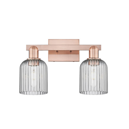 Innovations Bridal Veil 2Lt 16" Bath Light, Copper/Smoke