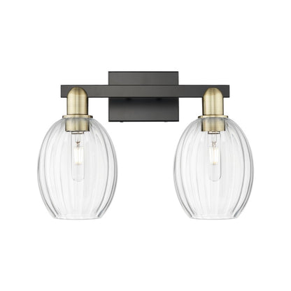 Innovations Preston 2Lt 16" Bell Bath, Black Brass/Clear