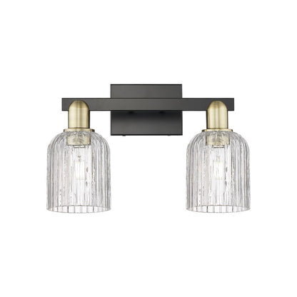 Innovations Bridal Veil 2Lt 16" Bath, Black Brass/Clear