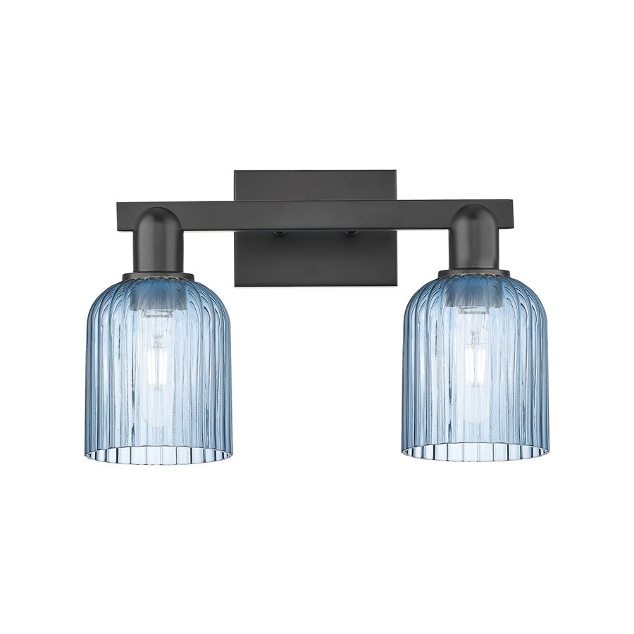 Innovations Bridal Veil 2Lt 16" Bath Light, Black/Blue