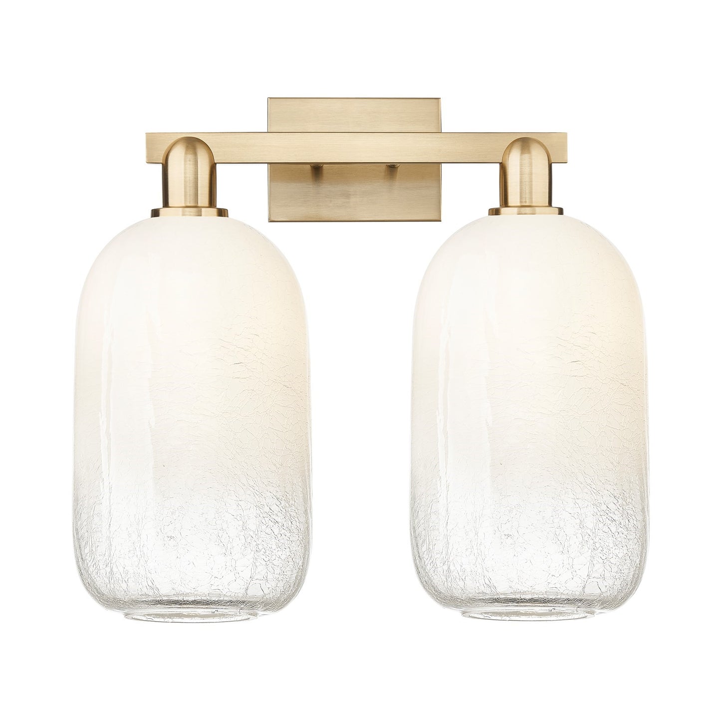 Innovations Brookhaven Cloche 18in 2-Light Bath Vanity | Industrial Champagne Bronze Steel and Opal Glass | Bathroom & Powder | Model 716-2W-CB-G482-7OP