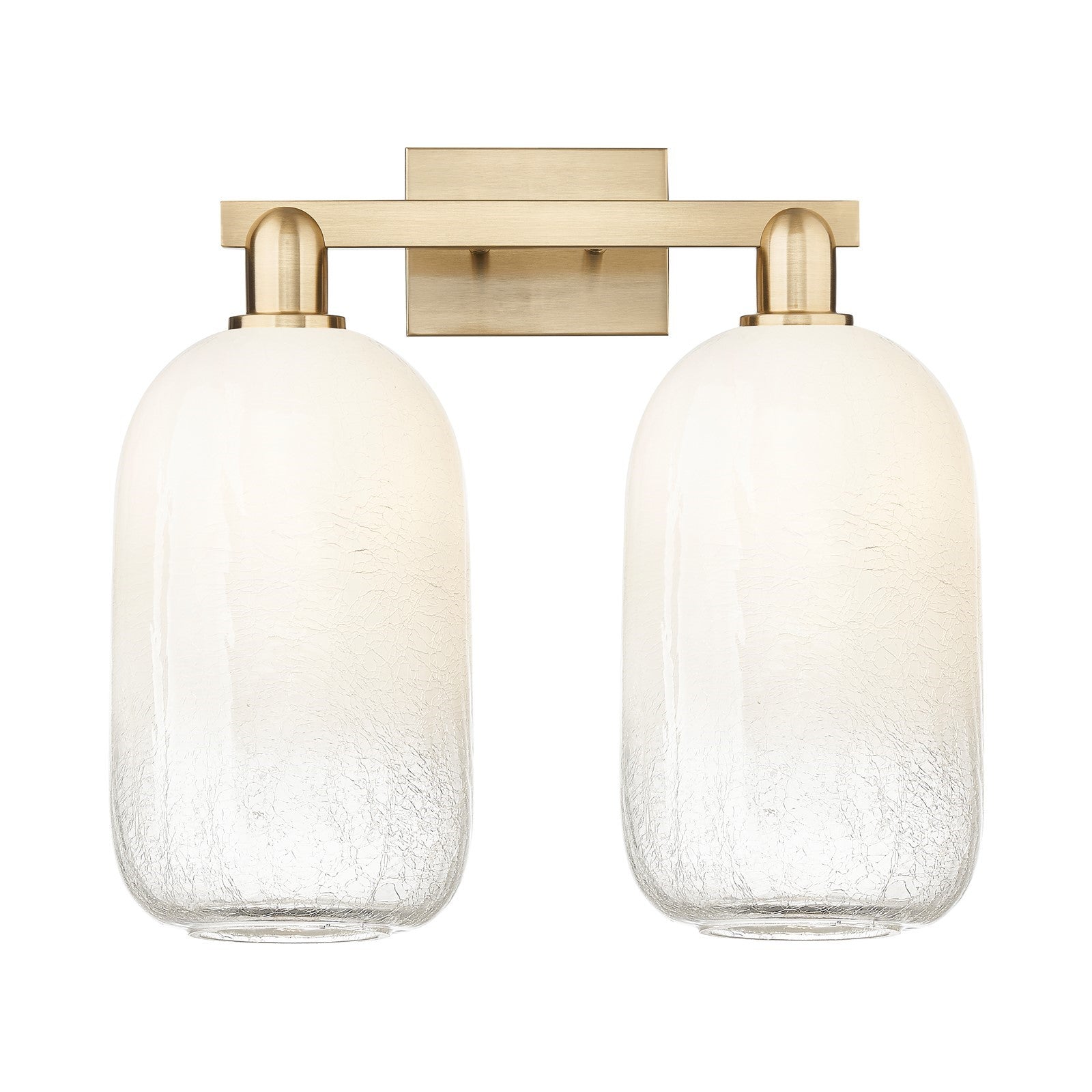 Innovations Brookhaven Cloche 18in 2-Light Bath Vanity | Industrial Champagne Bronze Steel and Opal Glass | Bathroom & Powder | Model 716-2W-CB-G482-7OP