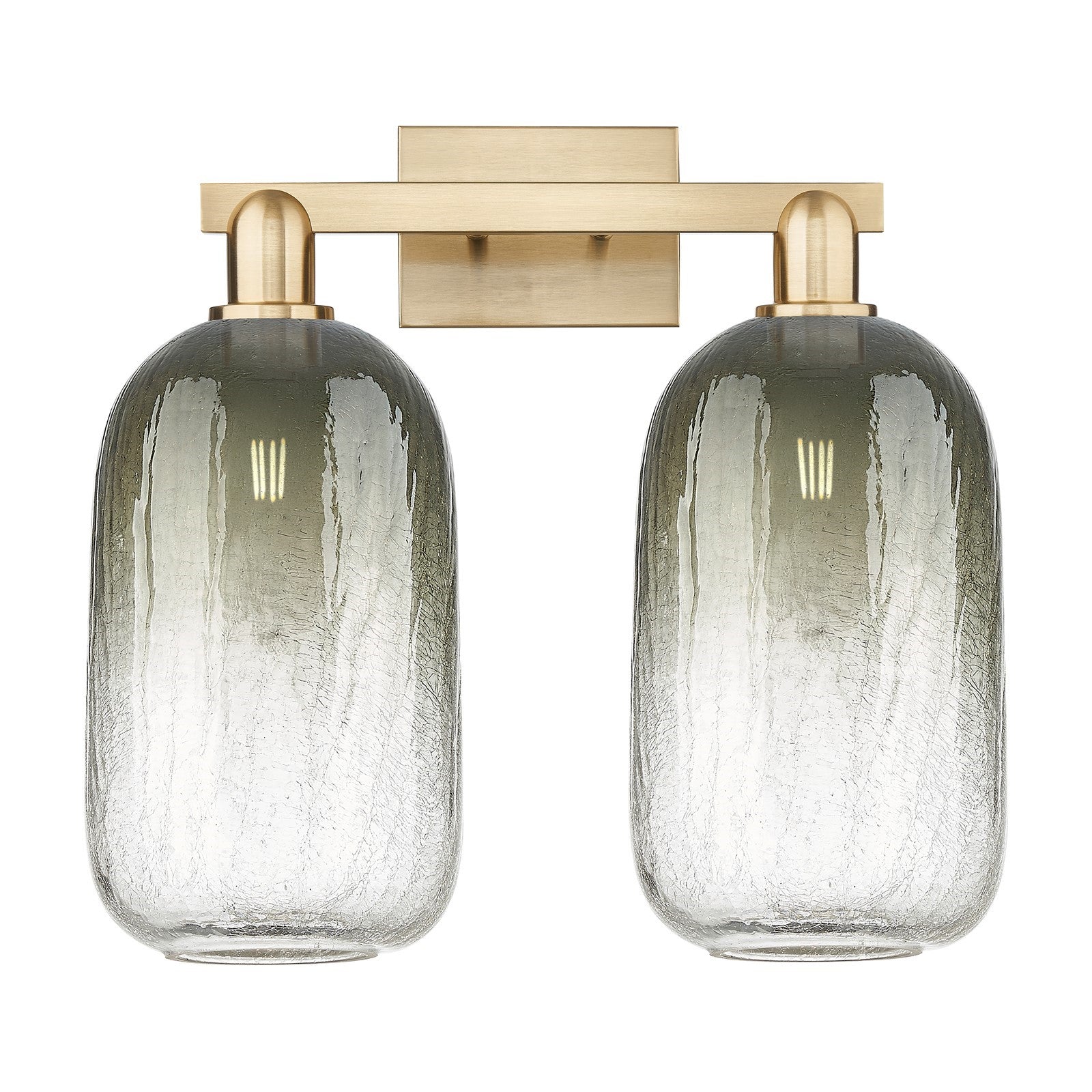 Innovations Brookhaven Cloche 18in 2-Light Bath Vanity | Industrial Champagne Bronze Steel and Slate Glass | Bathroom Vanity & | Model 716-2W-CB-G482-7SL