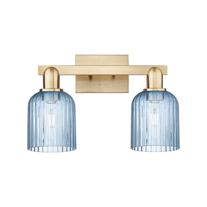 Innovations Bridal Veil 2Lt 16" Bath, Champagne Bronze/Blue - 716-2W-CB-G559-5BL