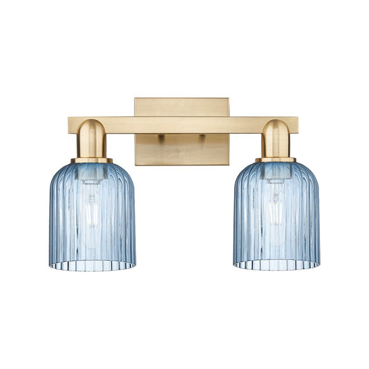 Innovations Bridal Veil 2Lt 16" Bath, Champagne Bronze/Blue - 716-2W-CB-G559-5BL