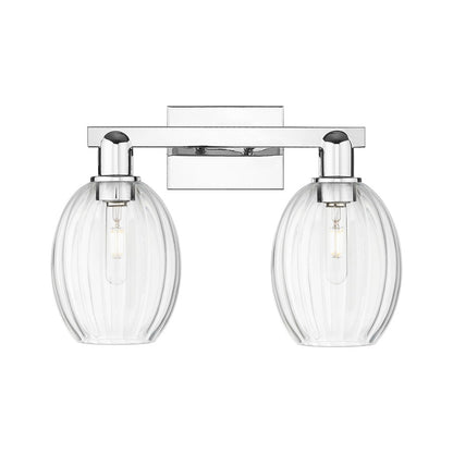 Innovations Preston 2Lt 16" Bell Bath Light, Chrome/Clear
