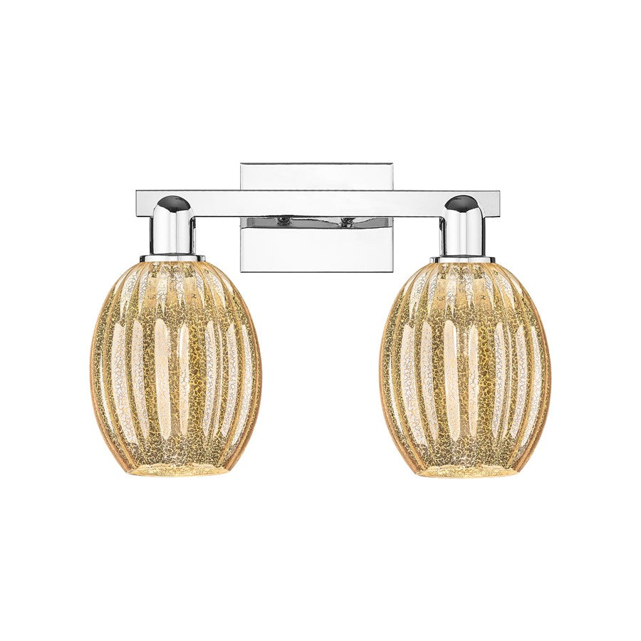 Innovations Preston 2Lt 16" Bell Bath Light, Chrome/Mercury - 716-2W-PC-G459-6ME