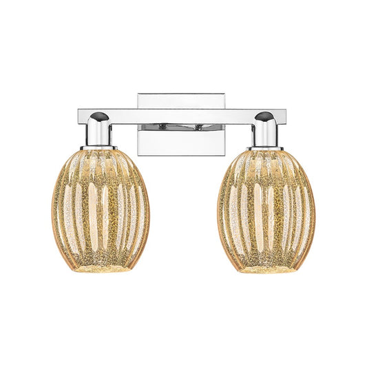 Innovations Preston 2Lt 16" Bell Bath Light, Chrome/Mercury - 716-2W-PC-G459-6ME