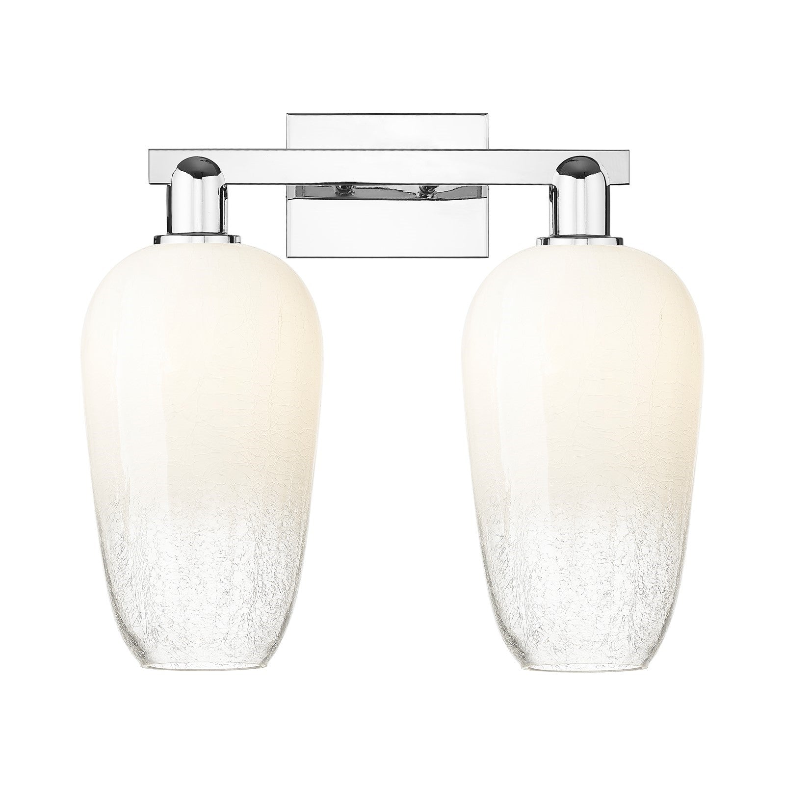 Innovations Brookhaven Flute 18in 2-Light Bath Vanity | Industrial Modern Polished Chrome and Opal Glass | Bathroom Vanity | 18 | Model 716-2W-PC-G484-7OP