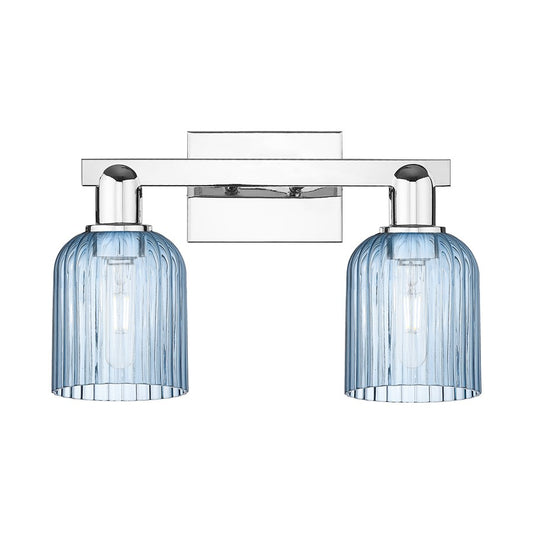 Innovations Bridal Veil 2Lt 16" Bath Light, Chrome/Blue - 716-2W-PC-G559-5BL
