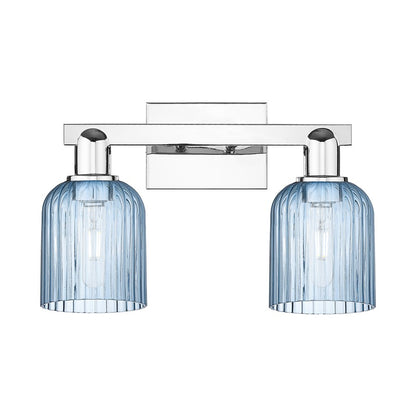 Innovations Bridal Veil 2Lt 16" Bath Light, Chrome/Blue