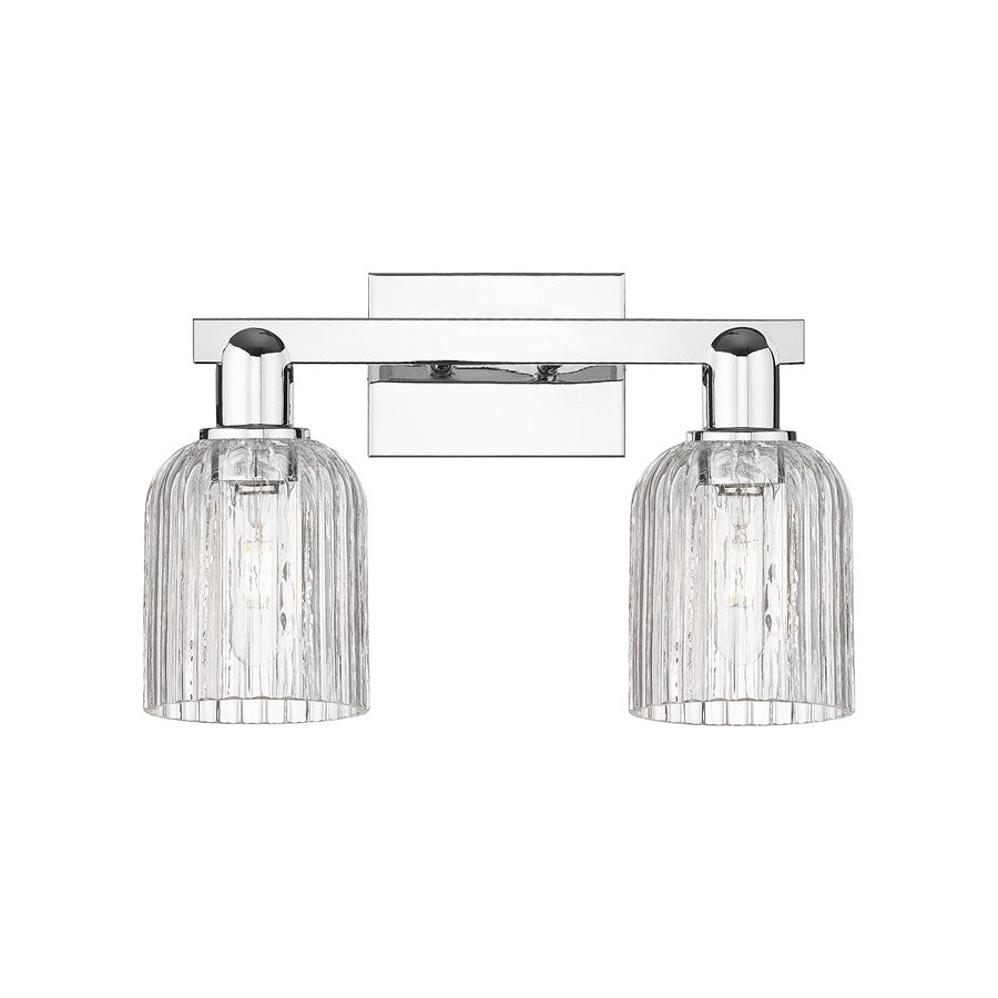 Innovations Bridal Veil 2Lt 16" Bath Light, Chrome/Clear