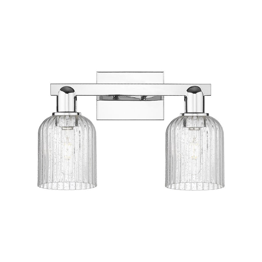 Innovations Bridal Veil 2Lt 16" Bath Light, Chrome/Seedy - 716-2W-PC-G559-5SDY