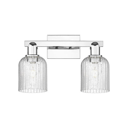 Innovations Bridal Veil 2Lt 16" Bath Light, Chrome/Seedy - 716-2W-PC-G559-5SDY