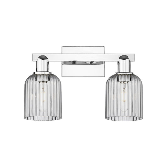 Innovations Bridal Veil 2Lt 16" Bath Light, Chrome/Smoke - 716-2W-PC-G559-5SM