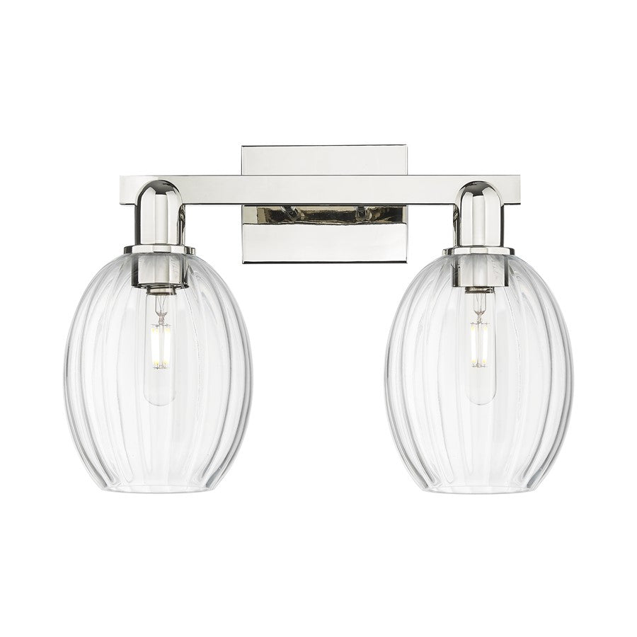 Innovations Preston 2Lt 16" Bell Bath, Polished Nickel/Clear