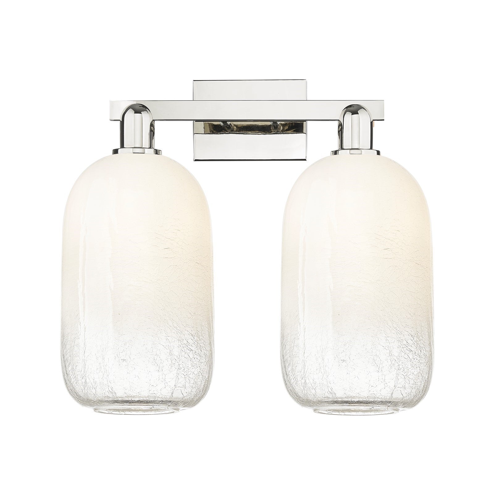 Innovations Brookhaven Cloche 18in 2-Light Bath Vanity Light | Industrial Polished Nickel and Opal Glass | Bathroom Vanity | 18 | Model 716-2W-PN-G482-7OP