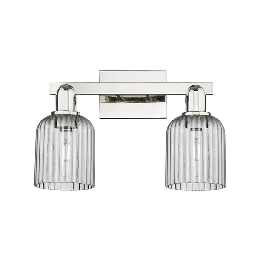 Innovations Bridal Veil 2Lt 16" Bath, Polished Nickel/Smoke - 716-2W-PN-G559-5SM