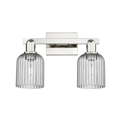 Innovations Bridal Veil 2Lt 16" Bath, Polished Nickel/Smoke