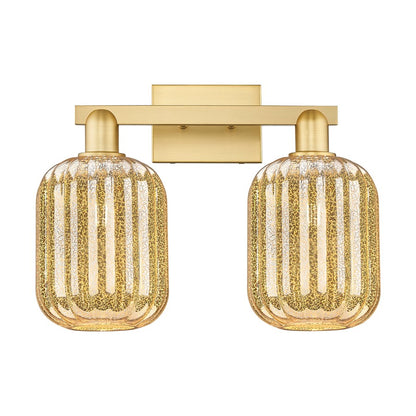 Innovations Preston 2Lt 16" Jar Bath Light, Gold/Mercury