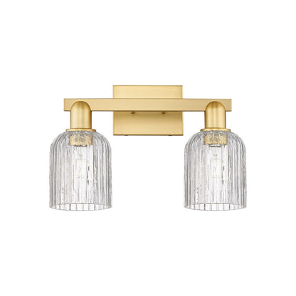 Innovations Bridal Veil 2Lt 16" Bath Light, Gold/Clear - 716-2W-SG-G559-5CL