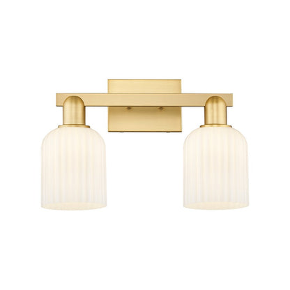 Innovations Bridal Veil 2Lt 16" Bath, Gold/Gloss White