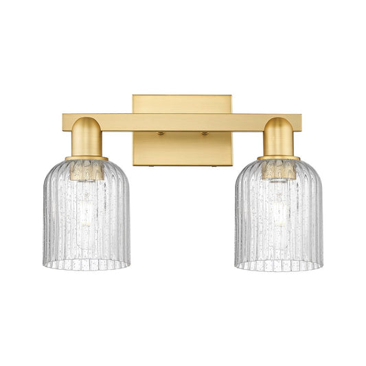 Innovations Bridal Veil 2Lt 16" Bath Light, Gold/Seedy - 716-2W-SG-G559-5SDY