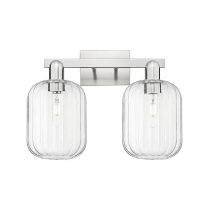 Innovations Preston 2Lt 16" Jar Bath, Satin Nickel/Clear
