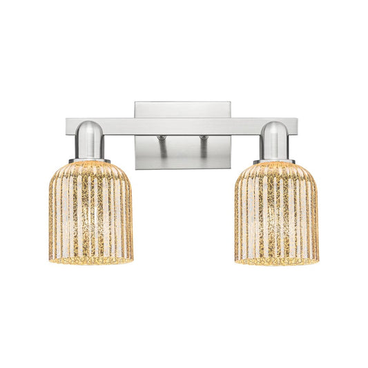 Innovations Bridal Veil 2Lt 16" Bath, Satin Nickel/Mercury - 716-2W-SN-G559-5ME
