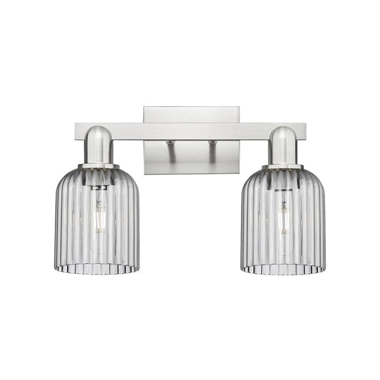 Innovations Bridal Veil 2Lt 16" Bath, Satin Nickel/Smoke - 716-2W-SN-G559-5SM