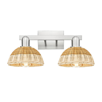 Innovations Natural Ballston Dome 2Lt 16" Bath/Satin Nickel/NF