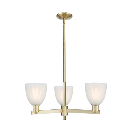 Innovations Castile 28in 3-Light Pendant | Industrial Antique Brass Steel and White Glass | Kitchen Island & Dining Room | 27.75 x | Model 716-3CR-AB-G381