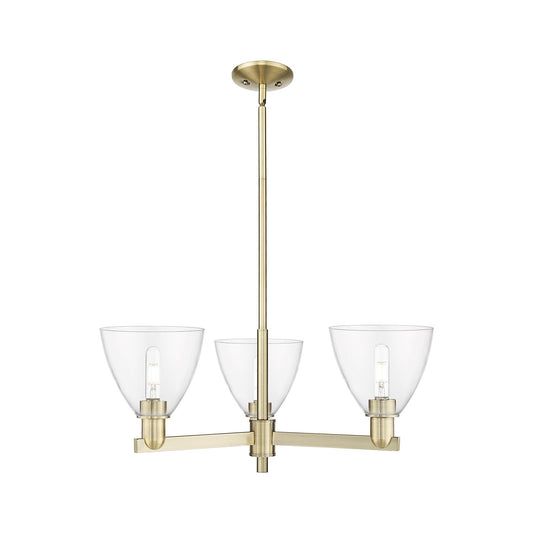 Innovations Bristol 29.25in 3-Light Pendant | Industrial Antique Brass and Clear Glass | Kitchen Island & Dining Room | 29.25 x | Model 716-3CR-AB-GBD-752