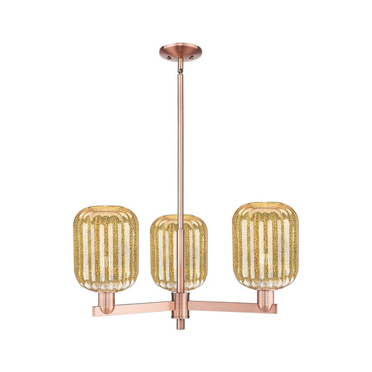 Innovations Preston 3Lt 18" Jar Stem Chandelier, CP/MC - 716-3CR-AC-G460-7ME