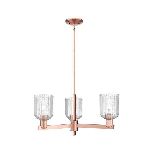 Innovations Bridal Veil 3Lt 18" Chandelier, Copper/Seedy - 716-3CR-AC-G559-5SDY