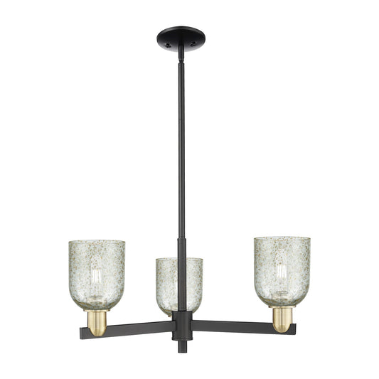 Innovations Caledonia 27in 3-Light Pendant | Industrial Black Antique Brass and Mica Glass | Kitchen Island & Dining Room | 26.75 | Model 716-3CR-BAB-G259