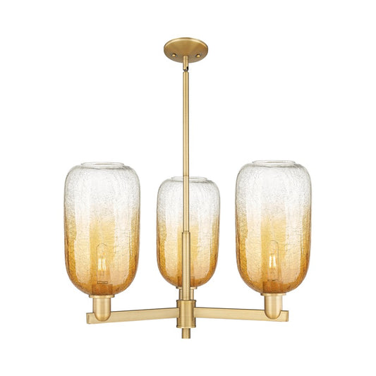 Innovations BH Cloche 3Lt 18" Stem Chandelier, BB/AM - 716-3CR-BB-G482-7AM