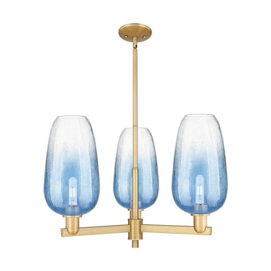 Innovations BH Flute 3Lt 18" Stem Chandelier, BB/SB - 716-3CR-BB-G484-7SB
