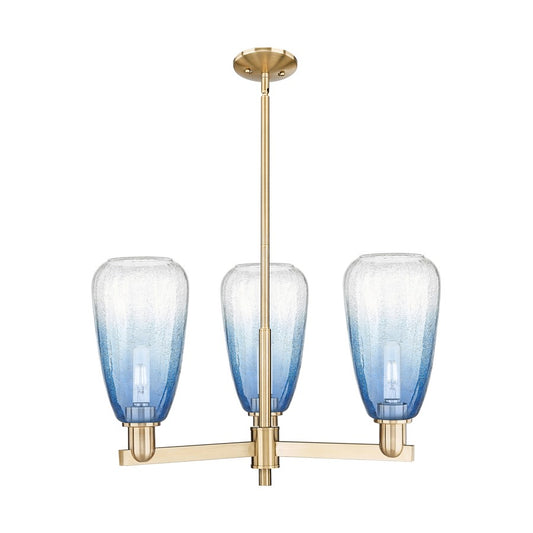 Innovations BH Almond 3Lt 18" Stem Chandelier, CBZ/CL - 716-3CR-CB-G480-6SB