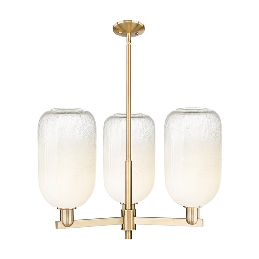 Innovations BH Cloche 3Lt 18" Stem Chandelier, CBZ/OP - 716-3CR-CB-G482-7OP