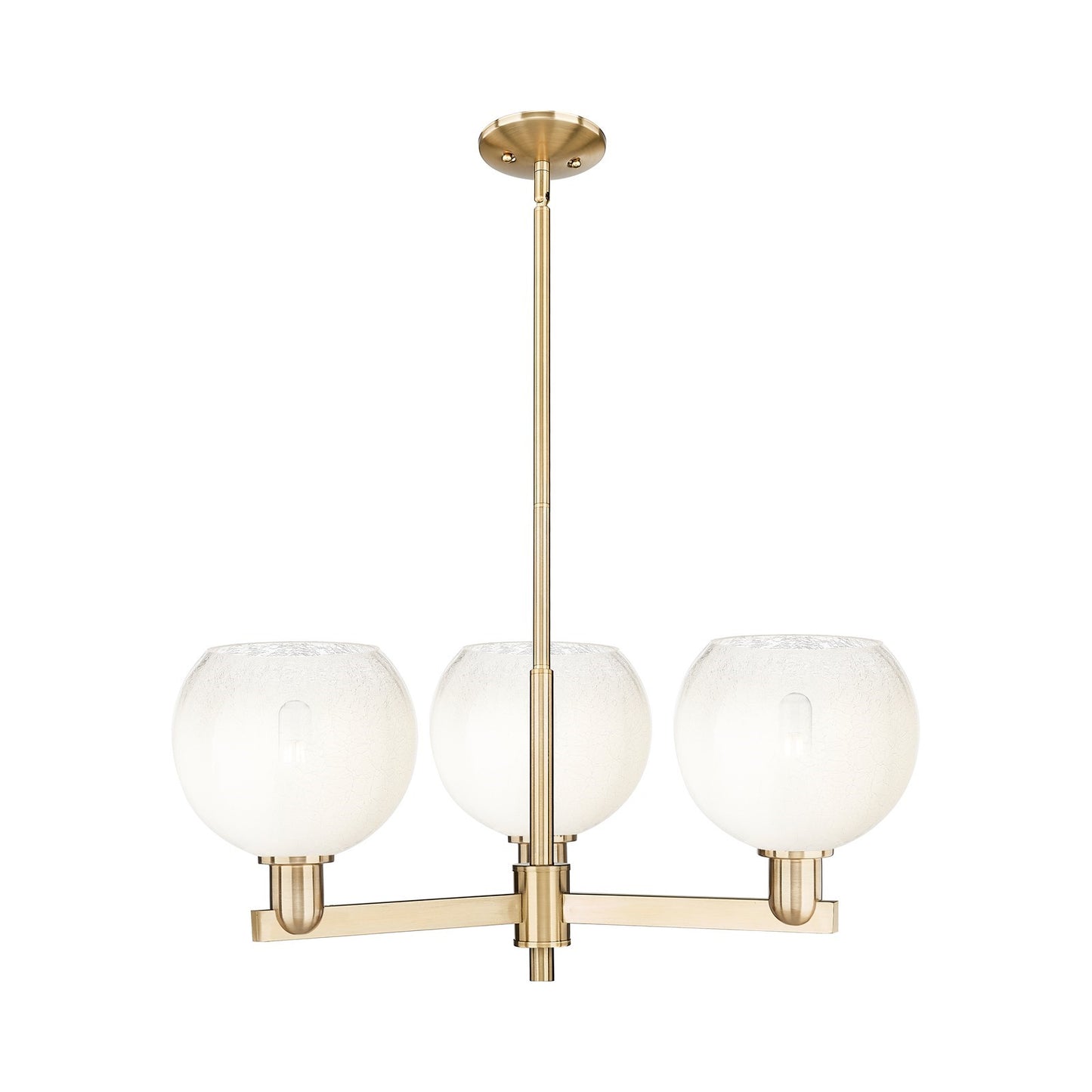 Innovations Brookhaven Globe 30in 3-Light Pendant | Industrial Champagne Bronze Steel and Opal Glass | Kitchen Island & Dining | Model 716-3CR-CB-G483-8OP