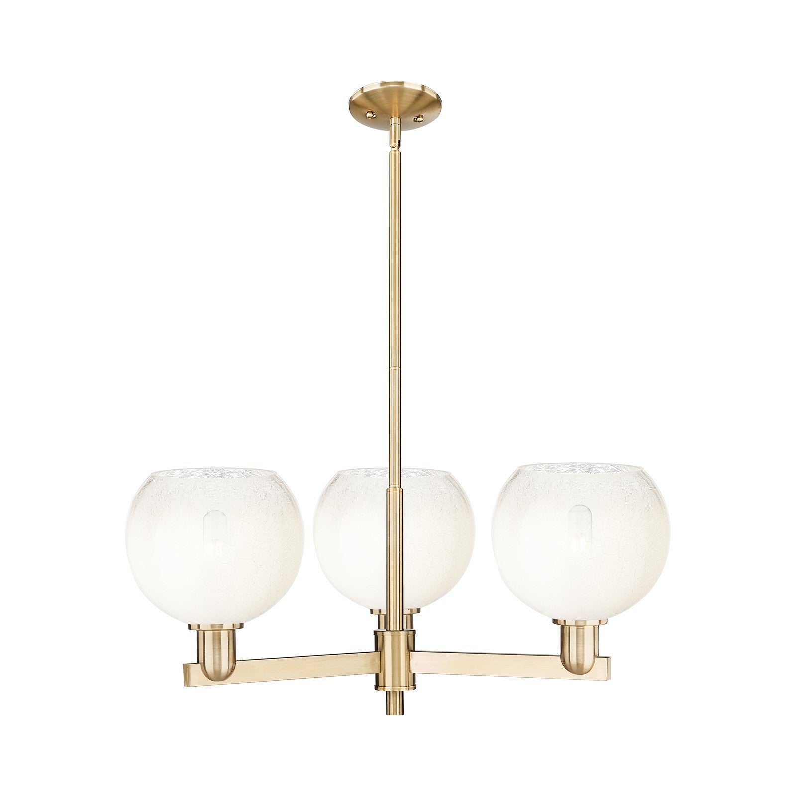 Innovations Brookhaven Globe 30in 3-Light Pendant | Industrial Champagne Bronze Steel and Opal Glass | Kitchen Island & Dining | Model 716-3CR-CB-G483-8OP