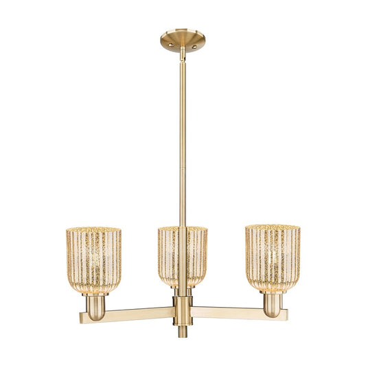 Innovations Bridal Veil 3Lt 18" Chandelier, CBZ/Mercury - 716-3CR-CB-G559-5ME