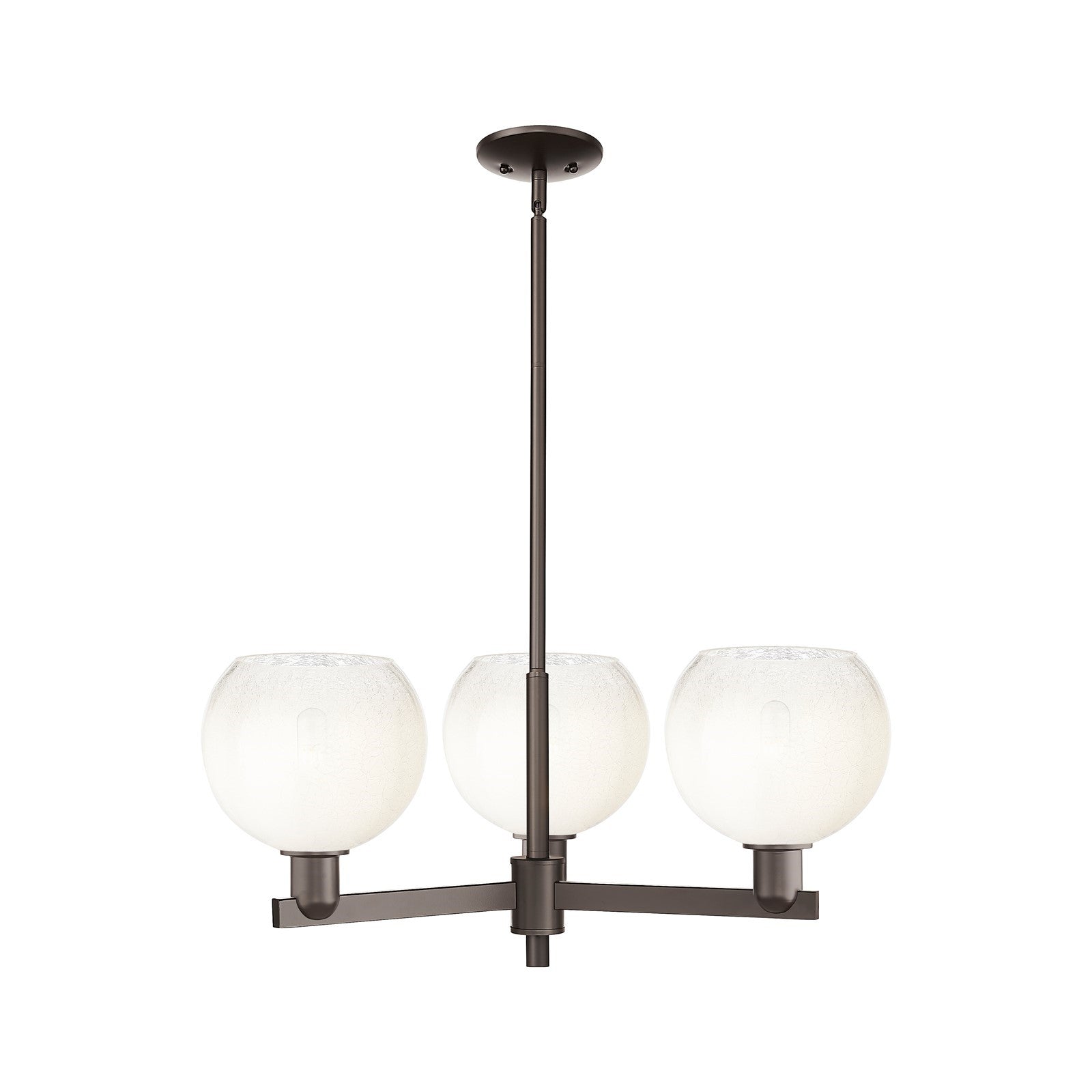 Innovations Brookhaven Globe 30in 3-Light Pendant | Industrial Oil Rubbed Bronze Steel and Opal Glass | Kitchen Island & | Model 716-3CR-OB-G483-8OP