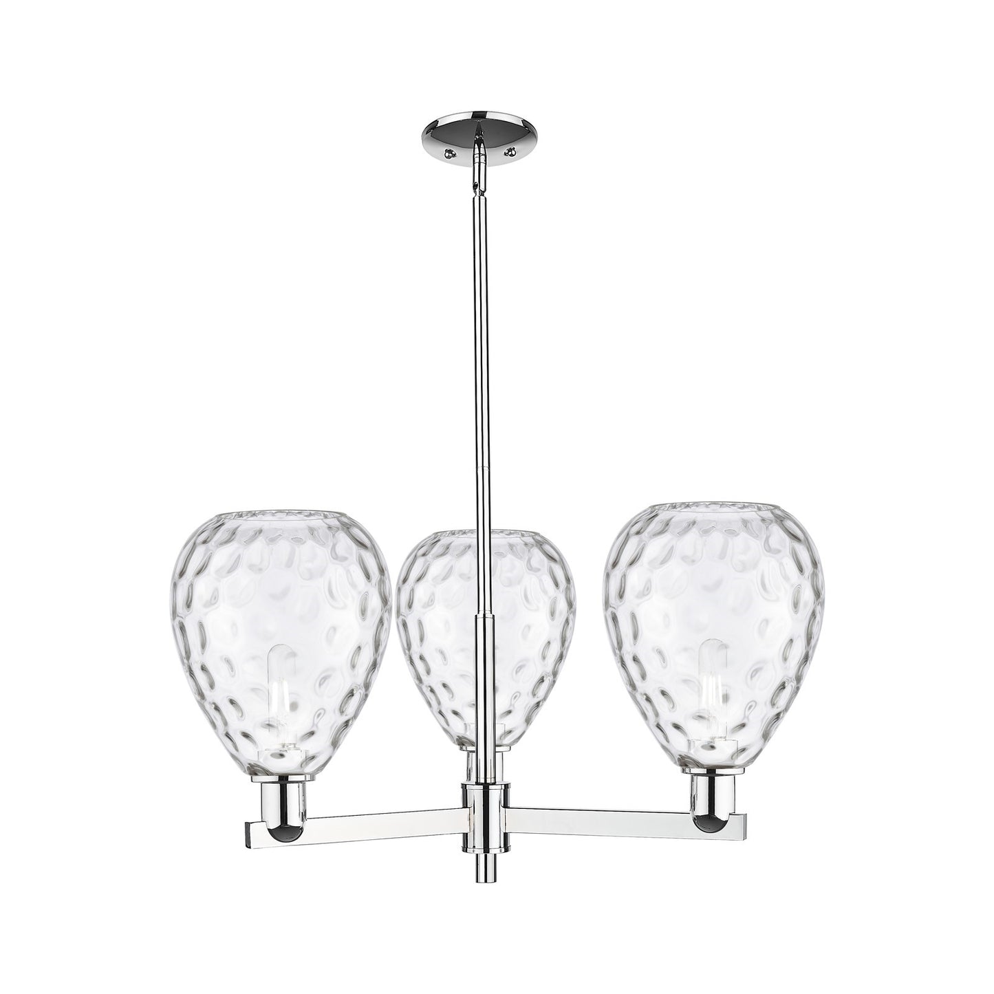 Innovations Waverly 30in 3-Light Pendant | Industrial Polished Chrome Steel and Clear Glass | Kitchen Island & Dining Room | 29.75 | Model 716-3CR-PC-G372