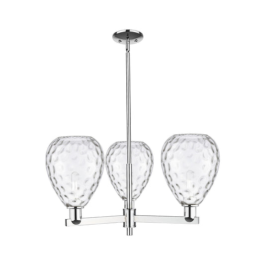 Innovations Waverly 30in 3-Light Pendant | Industrial Polished Chrome Steel and Clear Glass | Kitchen Island & Dining Room | 29.75 | Model 716-3CR-PC-G372