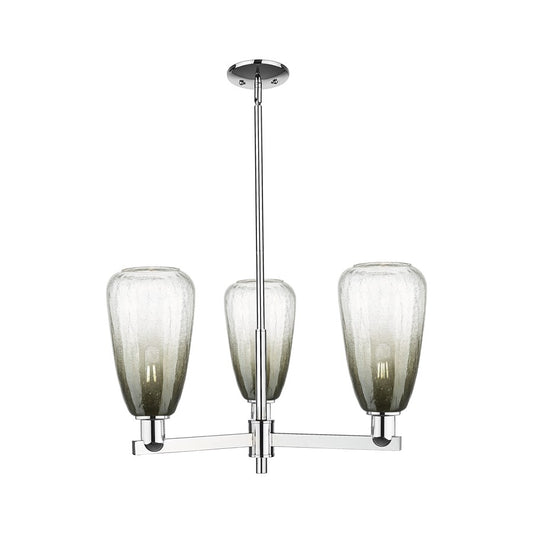 Innovations BH Almond 3Lt 18" Stem Chandelier, CH/SL - 716-3CR-PC-G480-6SL